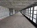 The 1st-class enclosed promenade, which runs for most of the ship's length.