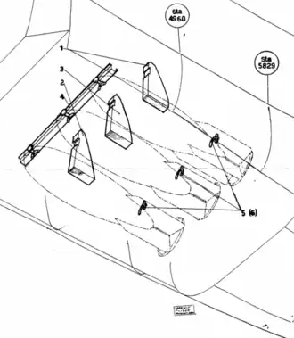 Bomb bay with 250&nbsp;kg bombs