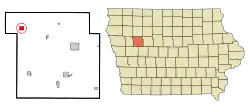 Location of Schaller, Iowa