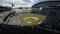 A photograph of a baseball diamond
