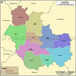 Saharsa map