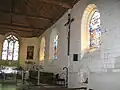The interior of the church