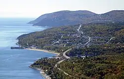 Saint-Siméon seen from the hills