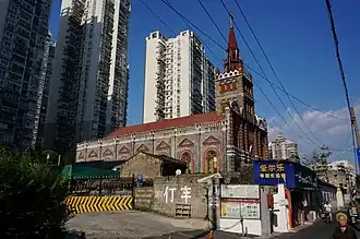 Side of the church