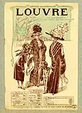 Advert for the Grands Magasins du Louvre, early 20th century