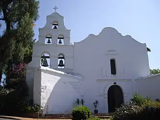 Mission San Diego de Alcalá in San Diego was founded as the first Spanish mission in California in 1769.