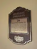Plaque for the building, 2016