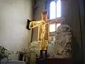 Madonna and the Crucifix inside.