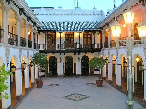 Interior of the building