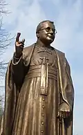 Statue of Conforti in Sanctuary of the Blessed Virgin of the Holy Rosary square