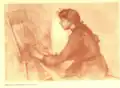 Girl drawing. Pèl & Ploma, 1903