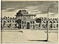 An etching taken by Nicolas Sanson, 17th century