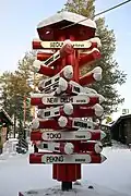 Santa Claus Village at Rovaniemi, Finlnd