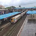 Local train at Santacruz station