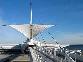 Reiman Pedestrian Bridge and open Burke brise soleil