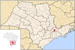 Location of Atibaia