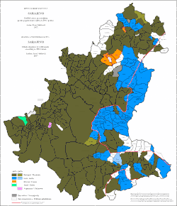 Ethnic structure of Sarajevo by settlements 2013