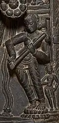 Saraswati with an ālāpiṇī vīṇā