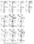Saturn I vehicles compared. No IU on SA-1 to -4; version 1 on SA-5 to -7; version 2 on SA-8 to -10.