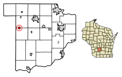 Location of Lime Ridge in Sauk County, Wisconsin.