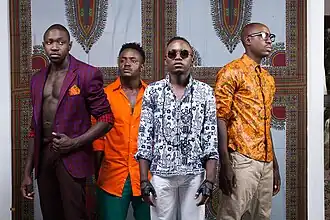 From left to right: Polycarp Otieno, Savara Mudigi, Willis Chimano, and Bien-Aimé Baraza in 2013