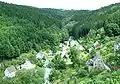 View from the castle of the so-called Geese Corner (Gänsewinkel)