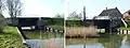 South and north canal locks at Schardam