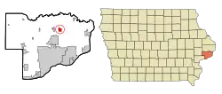 Location of Park View, Iowa