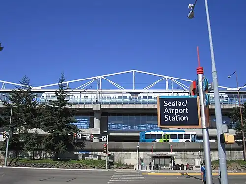 Exterior of SeaTac/Airport station