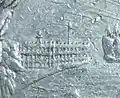 So-called Dollar HK-249: Issued for the 1894 Midwinter Fair held in San Francisco. Notice the lighthouse and flagpole which appear in the circa 1888 image of the actual fort.