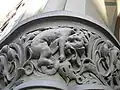 Stylized lion, entrance of Grand Central Hotel, Squire–Latimer Building