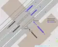 Floor plan of the station