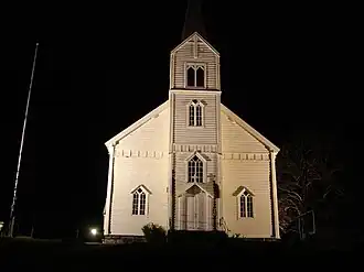Front of the church
