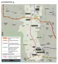 Alternative 4: Automated heavy rail, partially aerial in Van Nuys