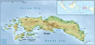 Tulehu is located in Seram Island