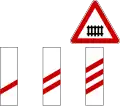 I-35 Distance-panels for gated level crossing