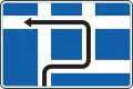 III-10 The road of movement of the vehicle to the intersection where it is forbidden to turn left