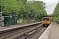 A Class 508 arrives with a service to Hooton.