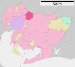 Location of Seto in Aichi Prefecture