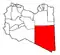 Map of the district of Kufra