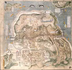 Map of the Shimabara Rebellion
