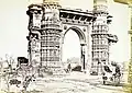 Ruins of the former mosque, in 1866