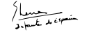 Infanta Elena's signature