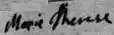 Marie Thérèse of Savoy's signature