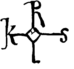Cross-signature "KAROLVS" of Charlemagne (circa 782).