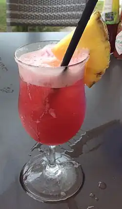 Image 10Singapore Sling, a gin-based sling cocktail from the city-state Singapore. (from List of national drinks)