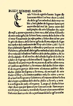 Sinodal de Aguilafuente (Juan Párix, 1472).