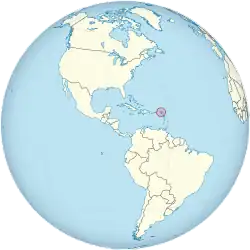 Location of Sint Maarten