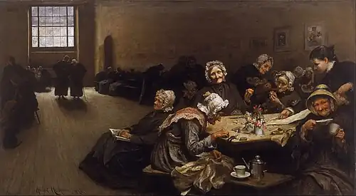 Hubert von Herkomer , Eventide: A Scene in the Westminster Union , 1878