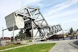 Skansen Bridge in opened position